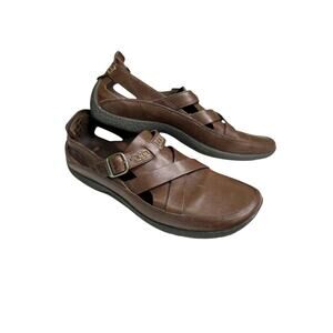Timberland Smart Comfort System Brown Leather Flats MaryJane Shoes